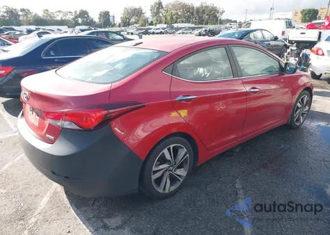 2014 Hyundai Elantra Limited из США, поврежденный, VIN KMHDH4AE4EU127535
